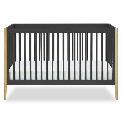 Delta Children Casey 6-in-1 Convertible Baby Crib, Charcoal Grey
