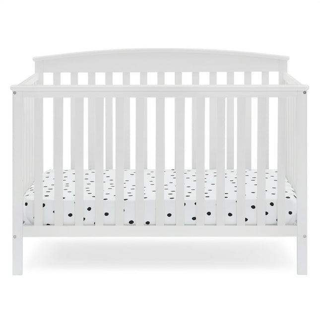 Delta Children Hanover 6-in-1 Convertible Baby Crib, Bianca White