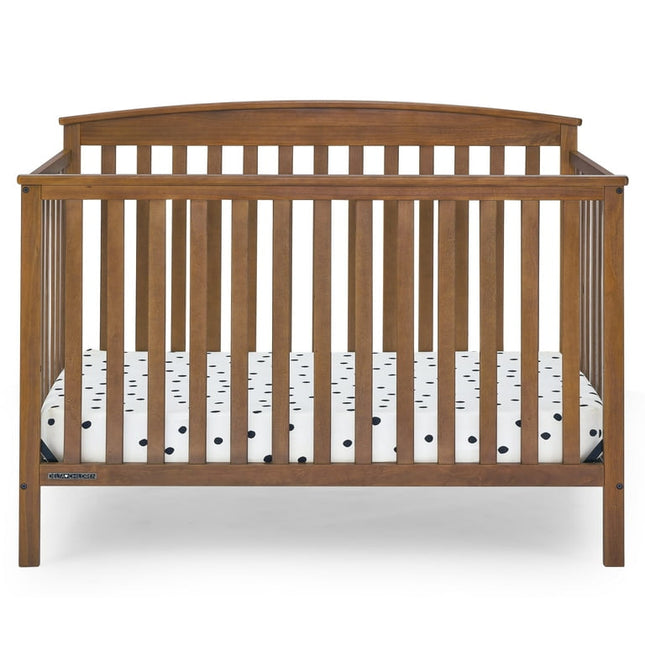 Delta Children Hanover 6-in-1 Convertible Baby Crib, Chesnut