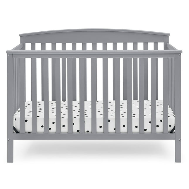 Delta Children Hanover 6-in-1 Convertible Baby Crib, Grey