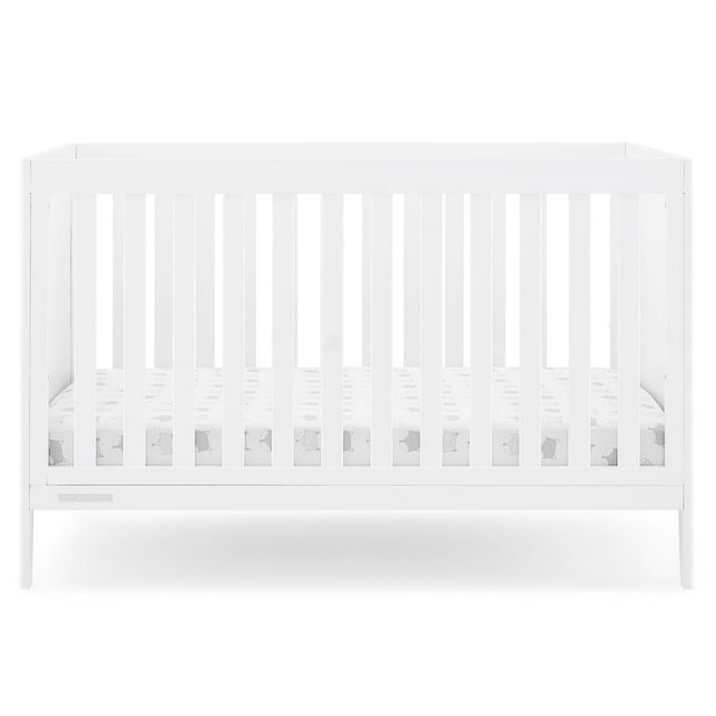 Delta Children Hayes 4-in-1 Convertible Baby Crib - Greenguard Gold Certified, Bianca White