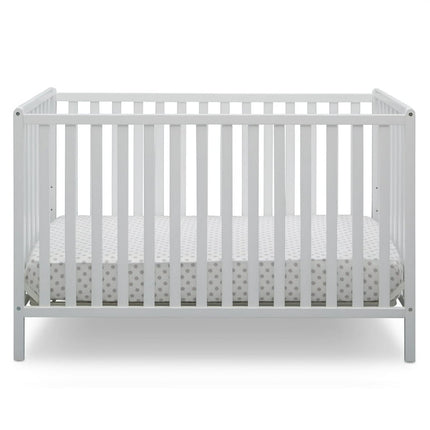 Delta Children Heartland 4-in-1 Convertible Baby Crib, Bianca White