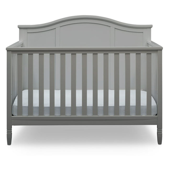 Delta Children Madrid 5-in-1 Convertible Baby Crib, Grey