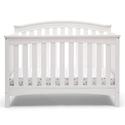 Delta Children Waverly 6-in-1 Convertible Baby Crib, Bianca White