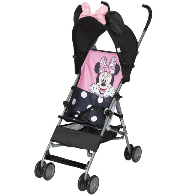 Disney Baby Comfort Height Character Umbrella Stroller with Basket, Peeking Minnie