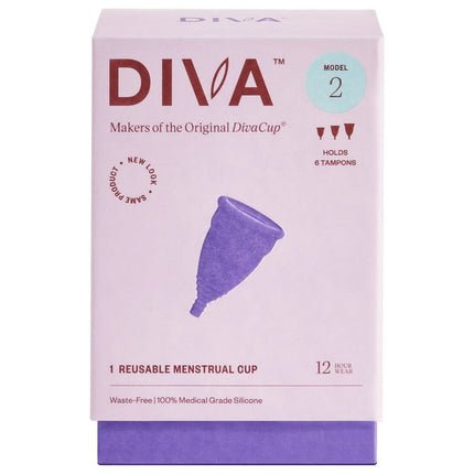 DivaCup - BPA-Free Reusable Menstrual Cup - Leak-Free Feminine Hygiene - Tampon and Pad Alternative - Up To 12 Hours Of Protection - Model 1