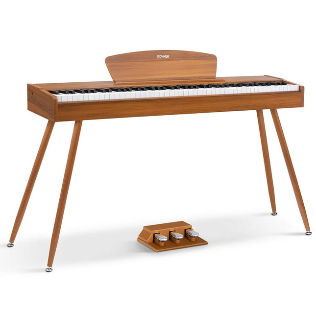 Donner DDP-80 Wood Weighted 88 Key Digital Piano Graduation Gifts for the Home Full Size Electric Keyboard for Beginner