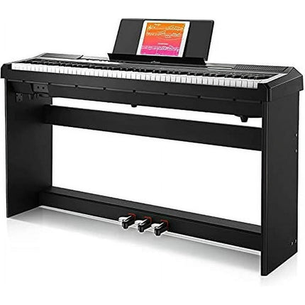 Donner Dep-10 Beginner Digital Piano 88 Key Full Size Semi Weighted Keyboard Electric Piano