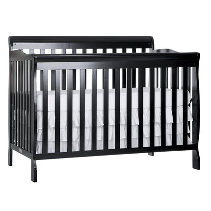 Dream On Me Ashton 5-in-1 Convertible Crib, Black, Greenguard Gold and JPMA Certified