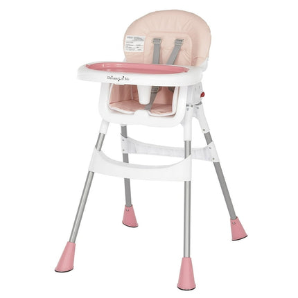Dream On Me Portable 2-In-1 Table Talk High Chair, Pink