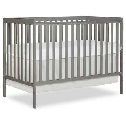 Dream On Me Synergy 5-in-1 Convertible Crib in Cool Grey, Greenguard Gold Certified