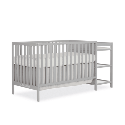 Dream On Me Synergy Convertible Crib And Changer in Pebble Grey