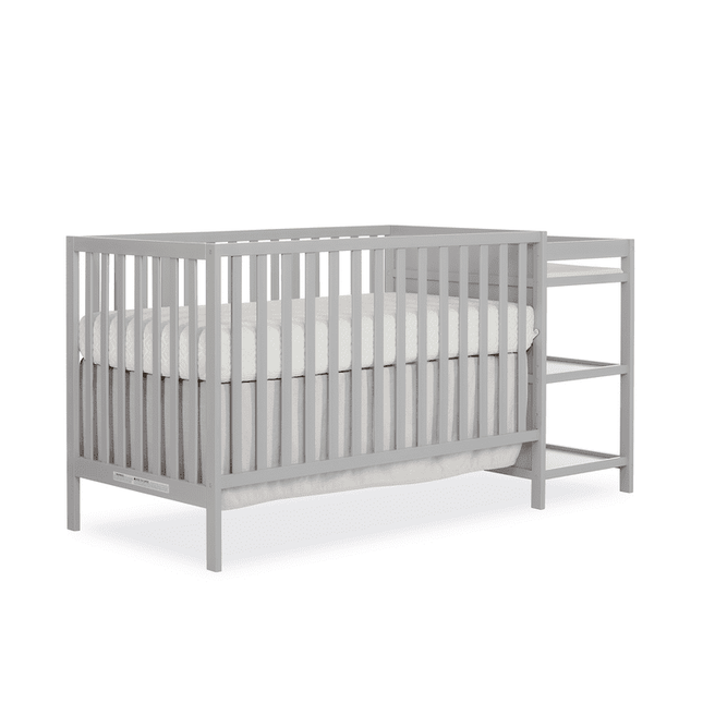 Dream On Me Synergy Convertible Crib And Changer in Pebble Grey