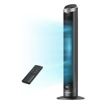 Dreo Tower Fan for Home, 90° Oscillating Fan with Remote, 4 Modes, 12H Timer, LED Display with Touch Control, 40 Inch Quiet Floor Fan for Bedroom, Office, Indoor