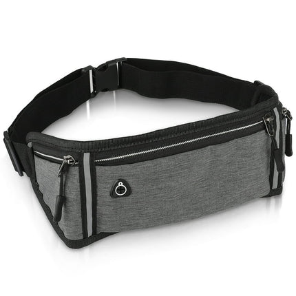 EEEkit Waterproof Belt Bag, Running Phone Fanny Pack with Adjustable Belt and Earphone Hole, Waist Bag for Camping Sport