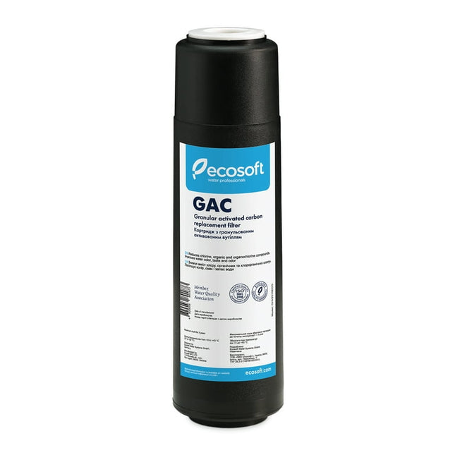 Ecosoft Granular Activated Carbon Replacment Filter 2.5"×10" Replacement Water Filters Total Piece Count 1 Unit