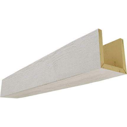 Ekena Millwork 12"W x 10"H x 16'L 3-Sided (U-beam) Rough Sawn Endurathane Faux Wood Ceiling Beam, Factory Prepped