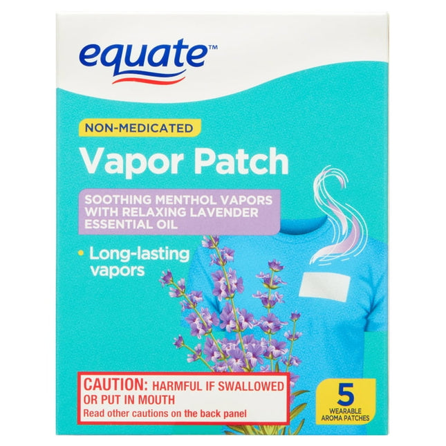 Equate Non-Medicated Vapor Patches for Congestion Relief, 5 Count