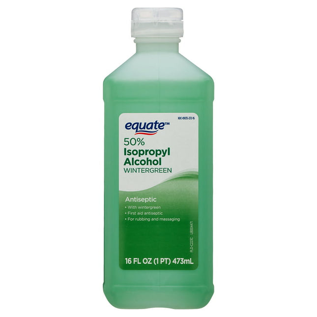 Equate Wintergreen 50% Isopropyl Alcohol Antiseptic, 16 fl oz
