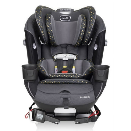 Evenflo All4One All-In-One Convertible Car Seat with SensorSafe (Knight Gold)