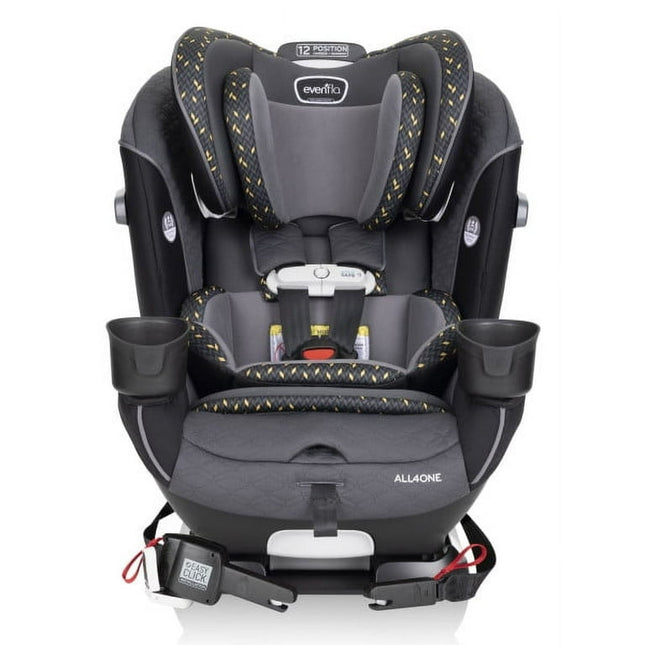 Evenflo All4One All-In-One Convertible Car Seat with SensorSafe (Knight Gold)
