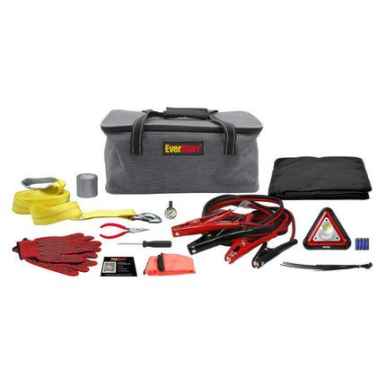 EverStart Emergency Truck Safety Kit for Roadside Emergencies. Assembled Dimensions: 8" x 12" x 5"