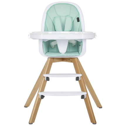 Evolur Zoodle 3-in-1 Highchair Booster Feeding Chair with Modern Design, Mint