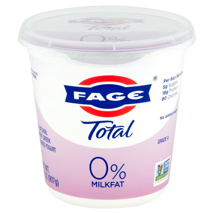 FAGE Total All Natural Nonfat Greek Strained Yogurt, 32 oz
