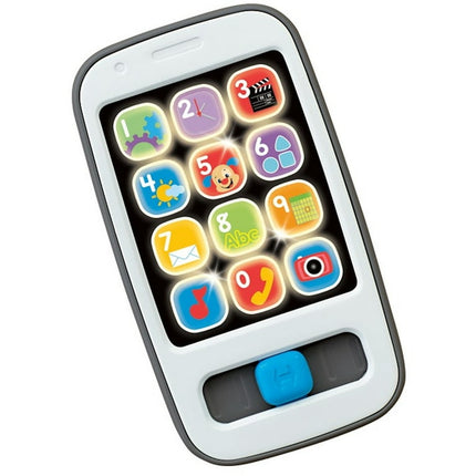 Fisher-Price Laugh & Learn Smart Phone Electronic Baby Learning Toy with Lights & Sounds, Gray