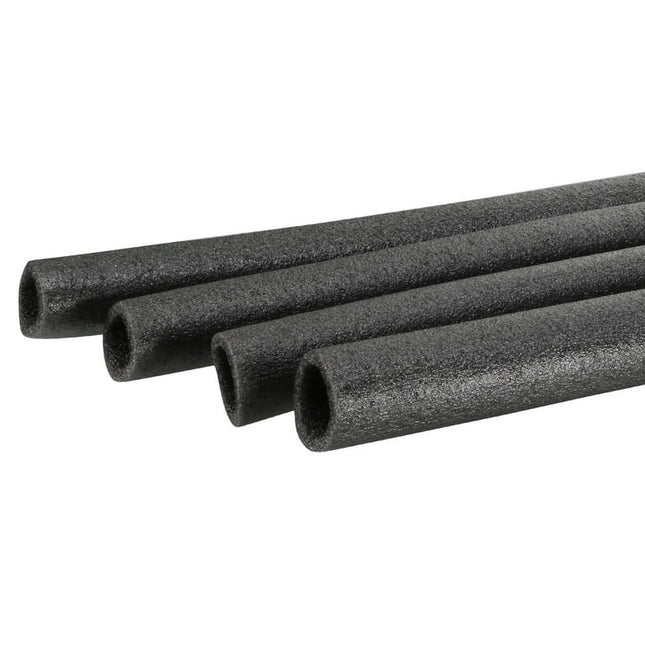 Foam Tube Sponge Protective Sleeve Black Seal Sleeve Polyethylene Pipe 25mm(1 Inch) ID for Pipe Insulation, Pack of 4