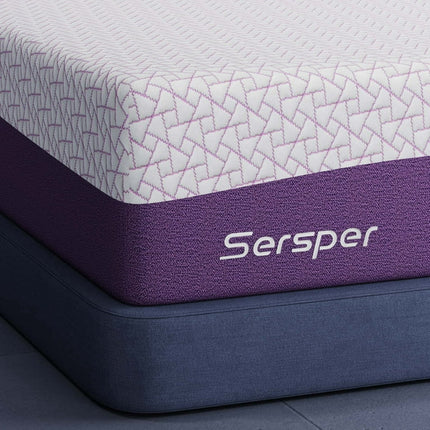 Full Size Mattress, Sersper 10 inch Gel-Infused Memory Foam Mattress, Motion Isolation for Cool Sleep & Pressure Relief, CertiPUR-US Certified, 100-Night Trial