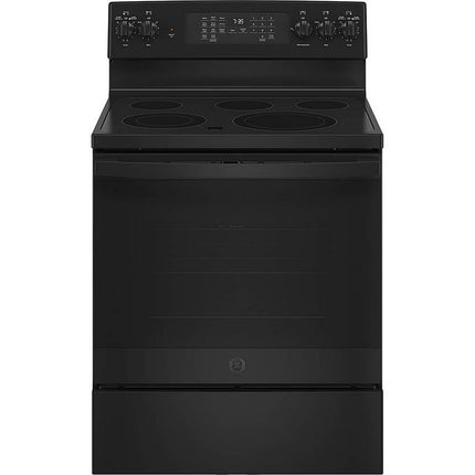 GE JB735DPBB 5.3 Cu. Ft. Black Slate Electric Convection Range with Air Fry