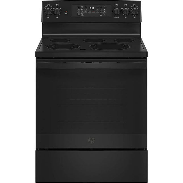 GE JB735DPBB 5.3 Cu. Ft. Black Slate Electric Convection Range with Air Fry