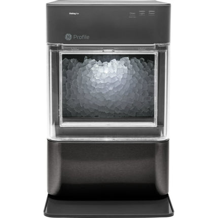 GE Profile Opal 2.0 | Countertop Nugget Ice Maker | Ice Machine with WiFi Connectivity | Smart Home Kitchen Essentials | Black Stainless