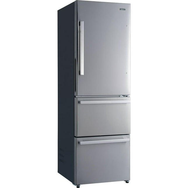 Galanz 12.4 Cu. ft. 3-Door French  Door Bottom Mount Refrigerator, Stainless Steel