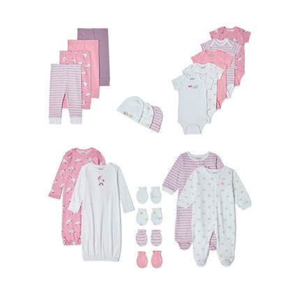 Garanimals Newborn Baby Girl Shower Gift Set, 20-Piece, Preemie-6/9 Months