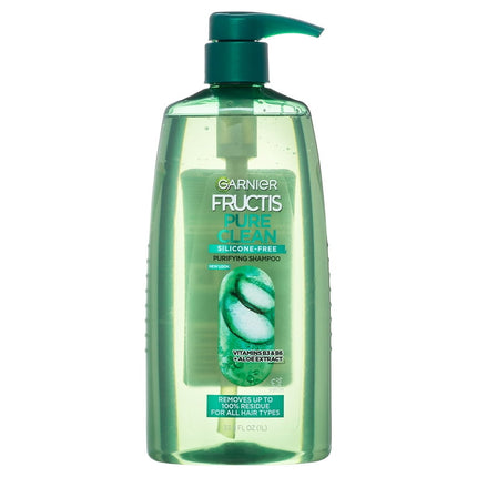 Garnier Fructis Pure Clean Purifying Shampoo, for All Hair Types, 33.8 fl oz