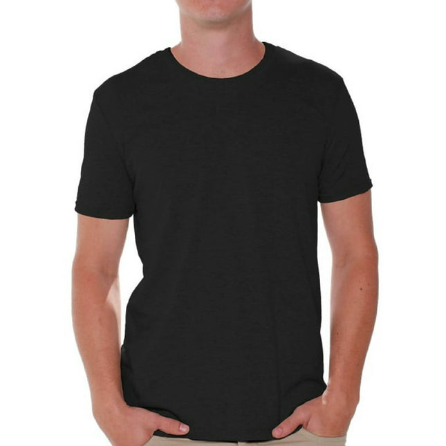 Gildan Black Shirts for Men Casual Black T-shirts Men's Shirts in Black Basic Black Tshirts Men Outwear Men T-Shirts Value Pack Shirts for Men - Single OR Pack of 6 OR Pack of 12 Shirts