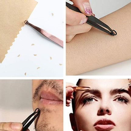 Nose Face, Eye Brows & Face Hair Trimming Tweezers Stainless Steel