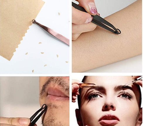 Nose Face, Eye Brows & Face Hair Trimming Tweezers Stainless Steel
