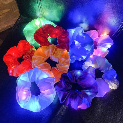 Ladies Party Scrunchies Light Up & Festive