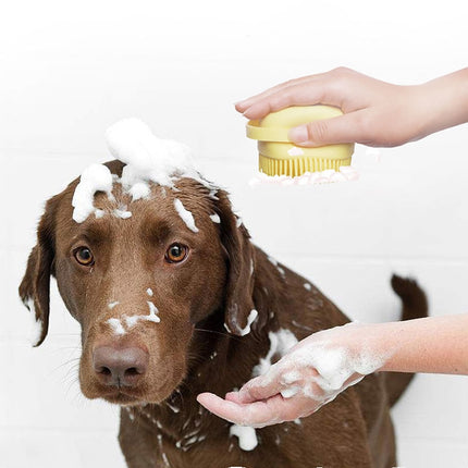 Bathroom  Pet Dog Cat Bath Massage Washer Soft Brush Scrubber