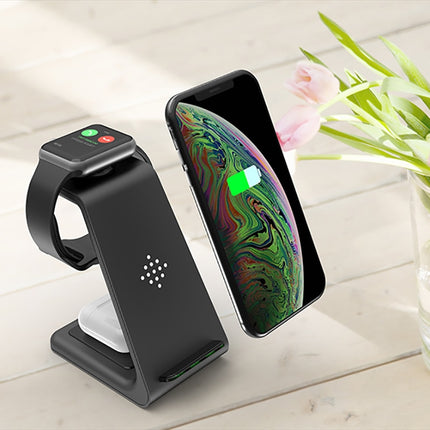 Fast Charge Wireless Charge Stand For Iphone 11/XS/X/Airpods pro/Iwatch 5/4  Samsung S10/Bud/Watch