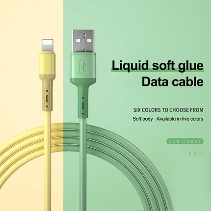 2 Meter Long iPhone Charger for iPhone  12 11 Pro Max X XR XS 8 7 6 6s 5 5s Fast Charging USB Wire Cord Liquid Silicone Cable 1/1.5/2M