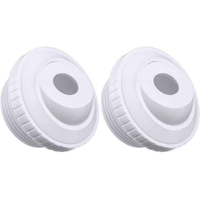 Hariumiu Swimming Pool Nozzle 2pcs Pool Jet Nozzle 1.5 Inches Thread Ring Hot Tub Directional Flow Inlet Jet Swimming Pool Return Jet Replacement for Cleaning
