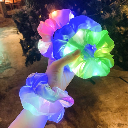 Ladies Party Scrunchies Light Up & Festive