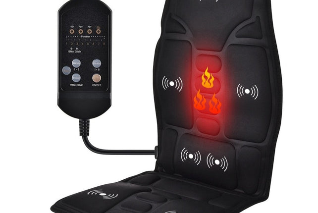 Vibrating and Heated Chair Seat Pad Travel Friendly