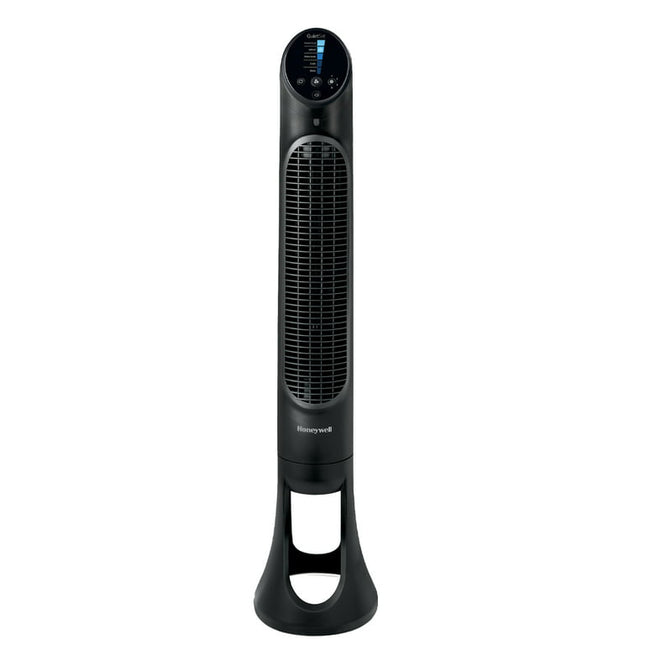 Honeywell Black Quiet Set Oscillating Electric Tower Stand Fan, New, W 15.75" x H 39.8", HYF260BV5