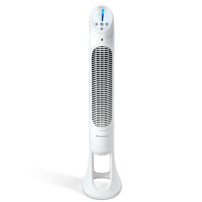 Honeywell Quiet Set Oscillating Electric Tower Stand Fan, White, New, W 15.75" x H 39.8", White, HYF260W