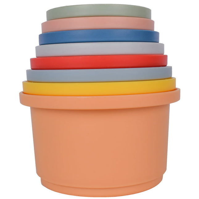 Hopscotch Lane 8 Piece Bath Stacking Cups, Children 6+ Months
